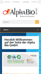 Mobile Screenshot of alphabio.de
